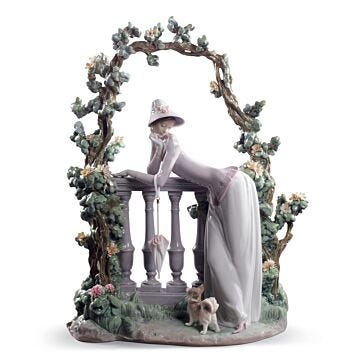Scultura Donna Dalla balaustra in Lladró