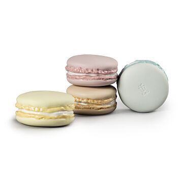 Figura Macarons. Crema, rosa, azzurro & giallo in Lladró