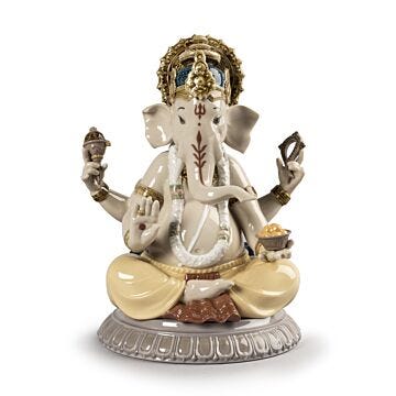 Lord Ganesha Figurine in Lladró