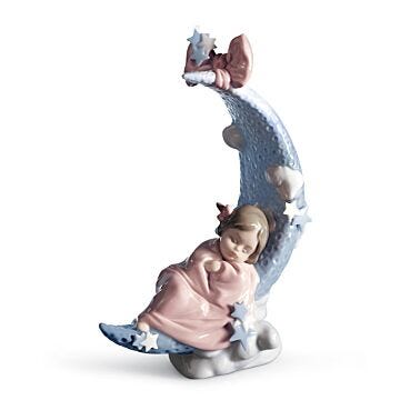 Heavens' LullaBy Girl Figurine in Lladró