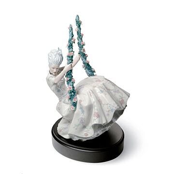 Rococo Lady on Swing Figurine in Lladró