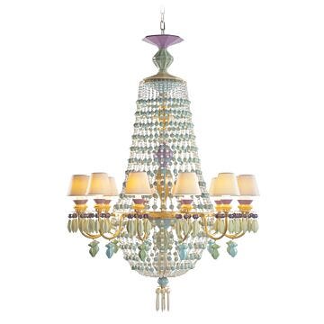 Winter Palace Côte d'Azur 12 Lights Chandelier (CE/UK/CCC) in Lladró