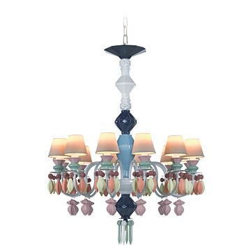Belle de Nuit 12 Lights Chandelier. Multicolor (US) in Lladró