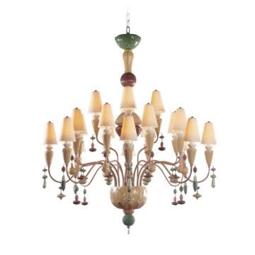 Chandelier Ivy and Seed 20 luces. Mediano. Especias (US) en Lladró