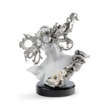 Scultura Fantasia di Carnevale. Edizione limitata. Lustro argento in Lladró