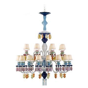 Chandelier Belle de Nuit 24 luces. Multicolor (CE/UK/CCC) en Lladró