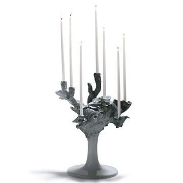 Naturo. -multi candleholder (grey) in Lladró