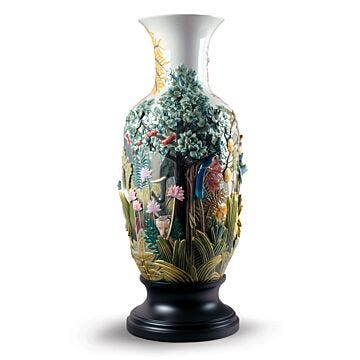 Paradise Vase Animal Life Figurine. Limited Edition in Lladró
