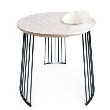 Frost Moment Table. With bowl. Black metal in Lladró