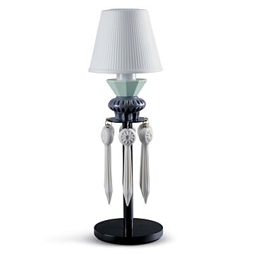 Lampada da tavolo Belle de Nuit con litofania e lacrime. Nero (CE) in Lladró