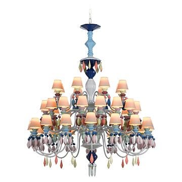 Chandelier Belle de Nuit 40 luces. Multicolor (CE/UK) en Lladró
