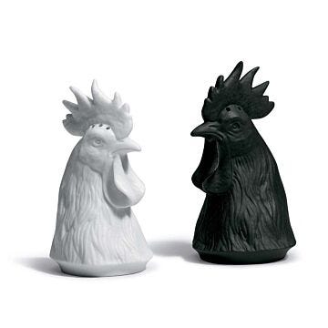 Gallus salt and pepper shakers in Lladró