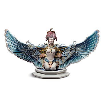 Winged fantasy Woman Sculpture. Limited Edition in Lladró