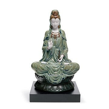Figurina Kwan Yin. Verde in Lladró