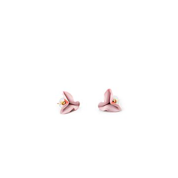 Lola - スタッドピアス(Pink&Red) in Lladró