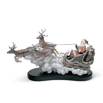 Figura El viaje de Papá Noël. Serie limitada en Lladró