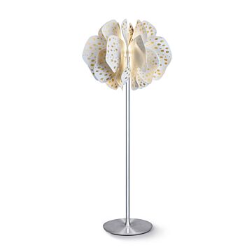 Nightbloom Floor Lamp. White & gold. (CE) in Lladró