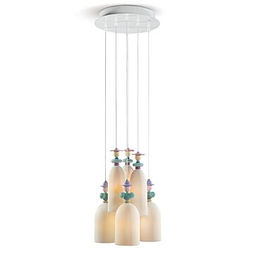 Mademoiselle 6 Lights Gathering in The Lawn Ceiling Lamp (CE/UK/CCC) in Lladró