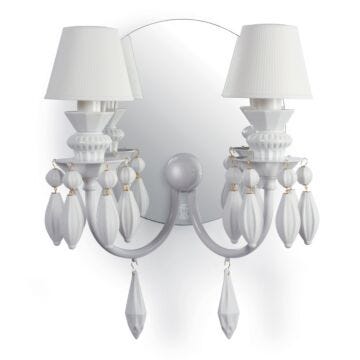 Belle de Nuit 2 Lights Wall Sconce. White (CE/UK/CCC) in Lladró