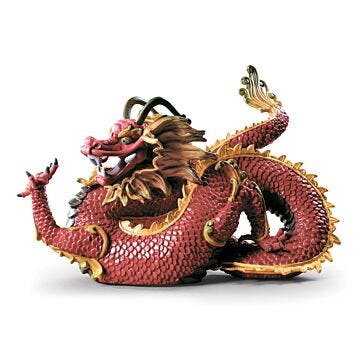 Scultura Dragone maestoso in Lladró