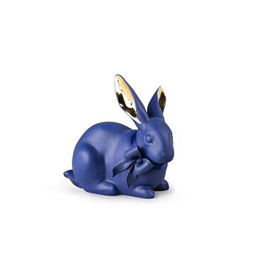 Attentive Bunny. Blue-Gold in Lladró