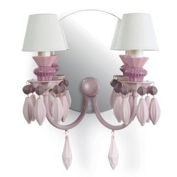 Belle de Nuit 2 Lights Wall Sconce. Pink (CE/UK/CCC) in Lladró