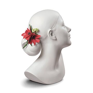 Lily with Flowers Woman Bust in Lladró