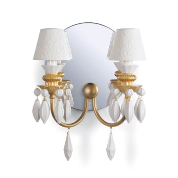 Belle de Nuit 2 Lights Wall Sconce. Golden Luster (CE/UK/CCC) in Lladró