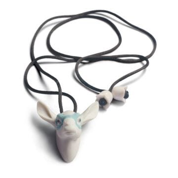 Fawn with Mask Pendant in Lladró