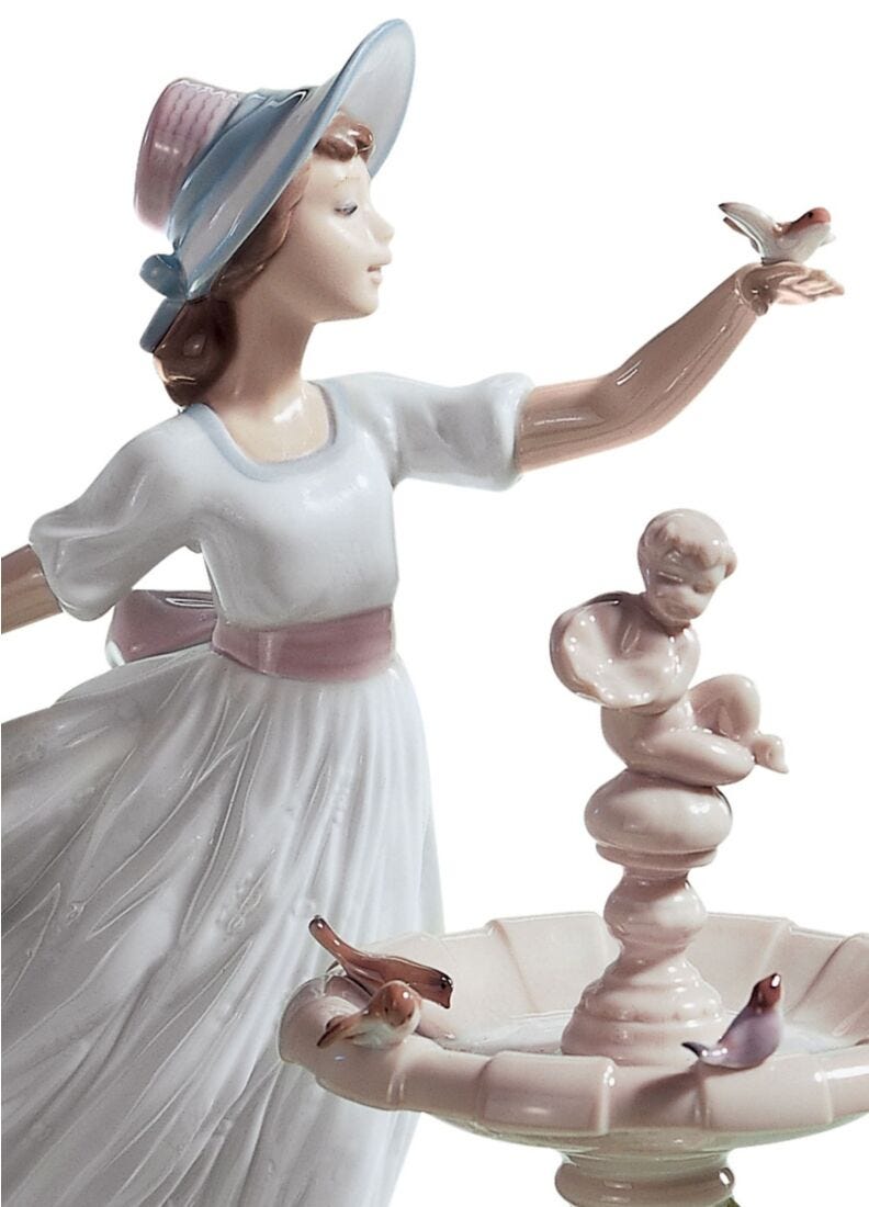 Spring Joy Girl Figurine in Lladró