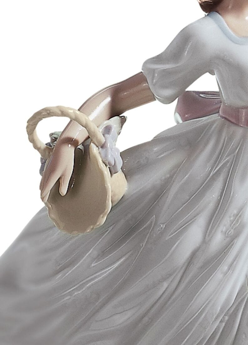 Spring Joy Girl Figurine in Lladró
