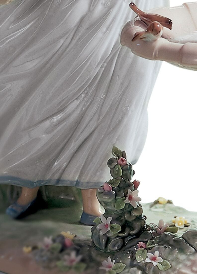 Spring Joy Girl Figurine in Lladró
