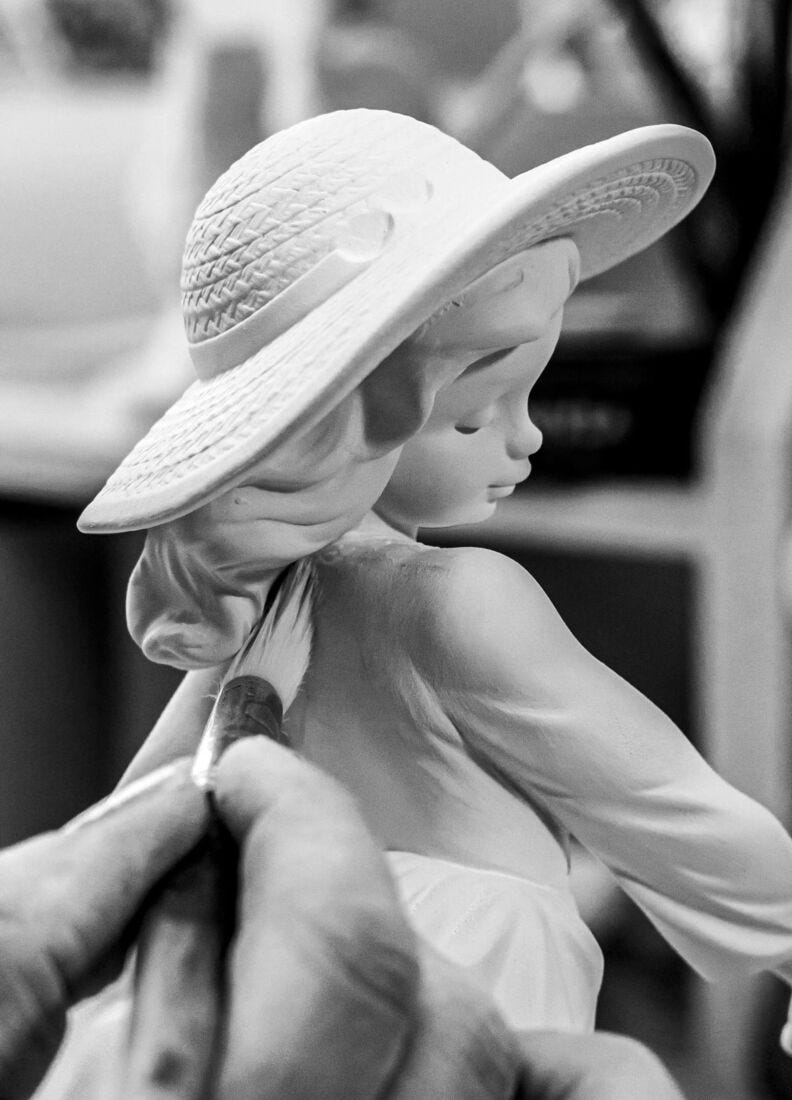 Spring Joy Girl Figurine in Lladró
