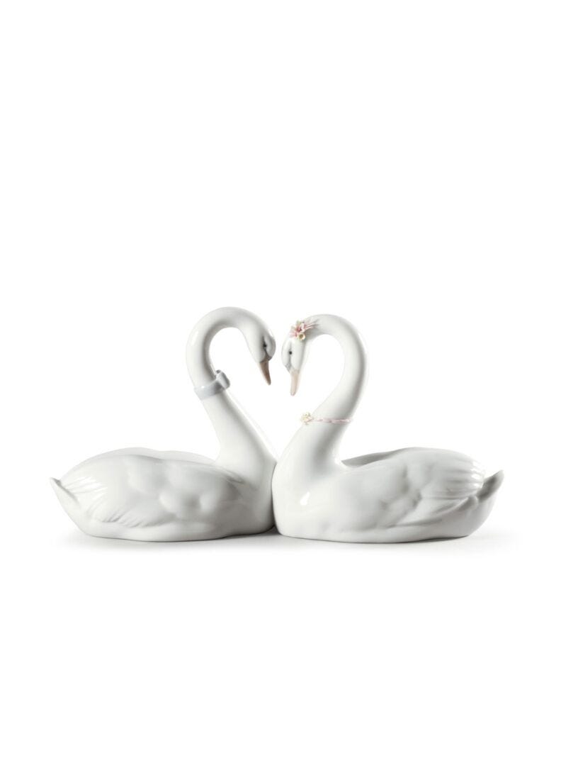 Endless Love Swans Figurine, 1 of 5