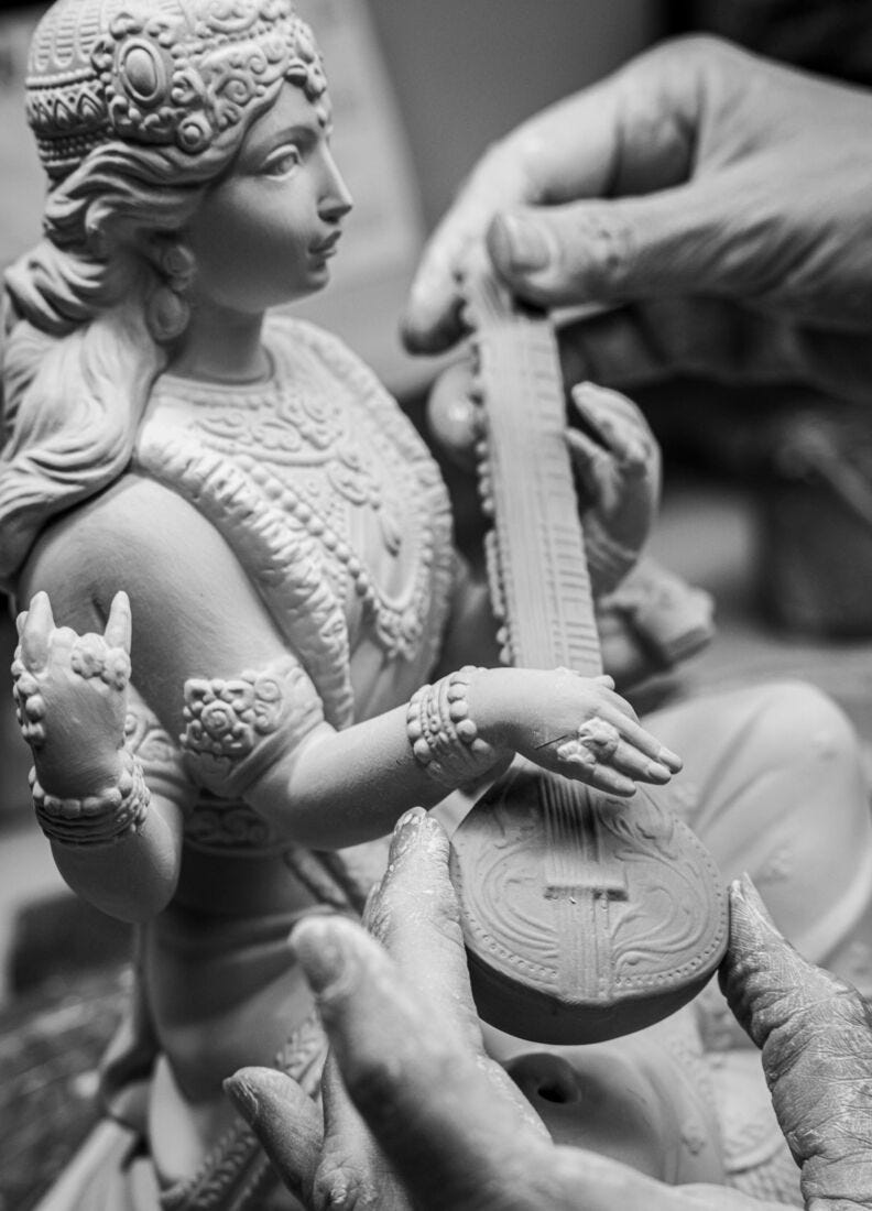 Goddess Saraswati Figurine, 6 of 8