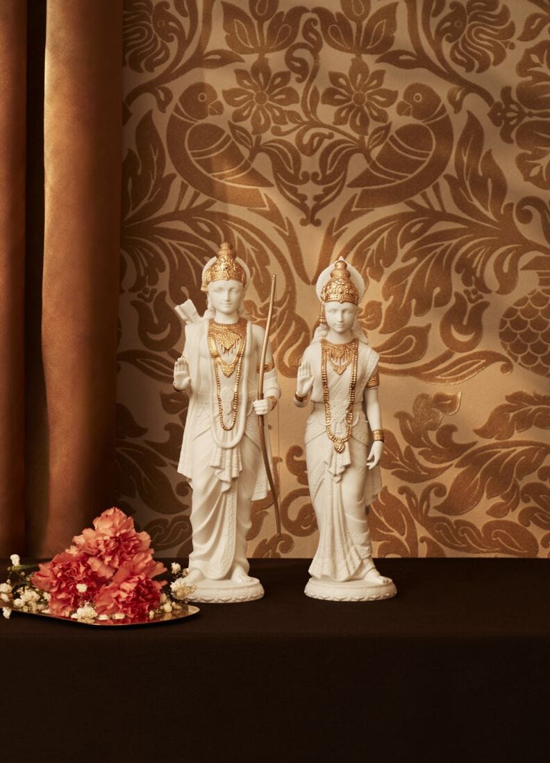 Sita Sculpture. Golden Luster, 1 of 9