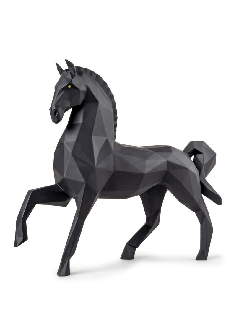 Escultura Caballo. Negro mate, 1 de 6