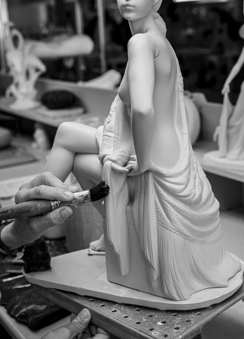 Nude with Shawl Woman Figurine, 6 of 6