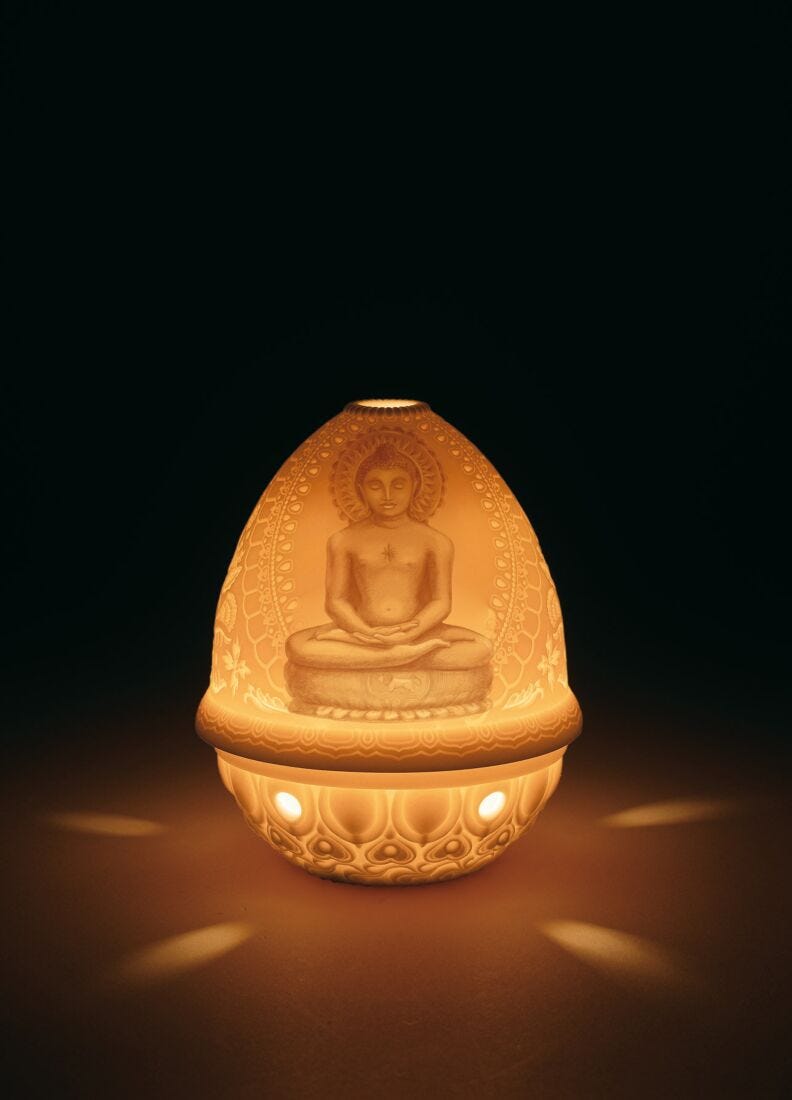 Lord Mahavira Lithophane in Lladró