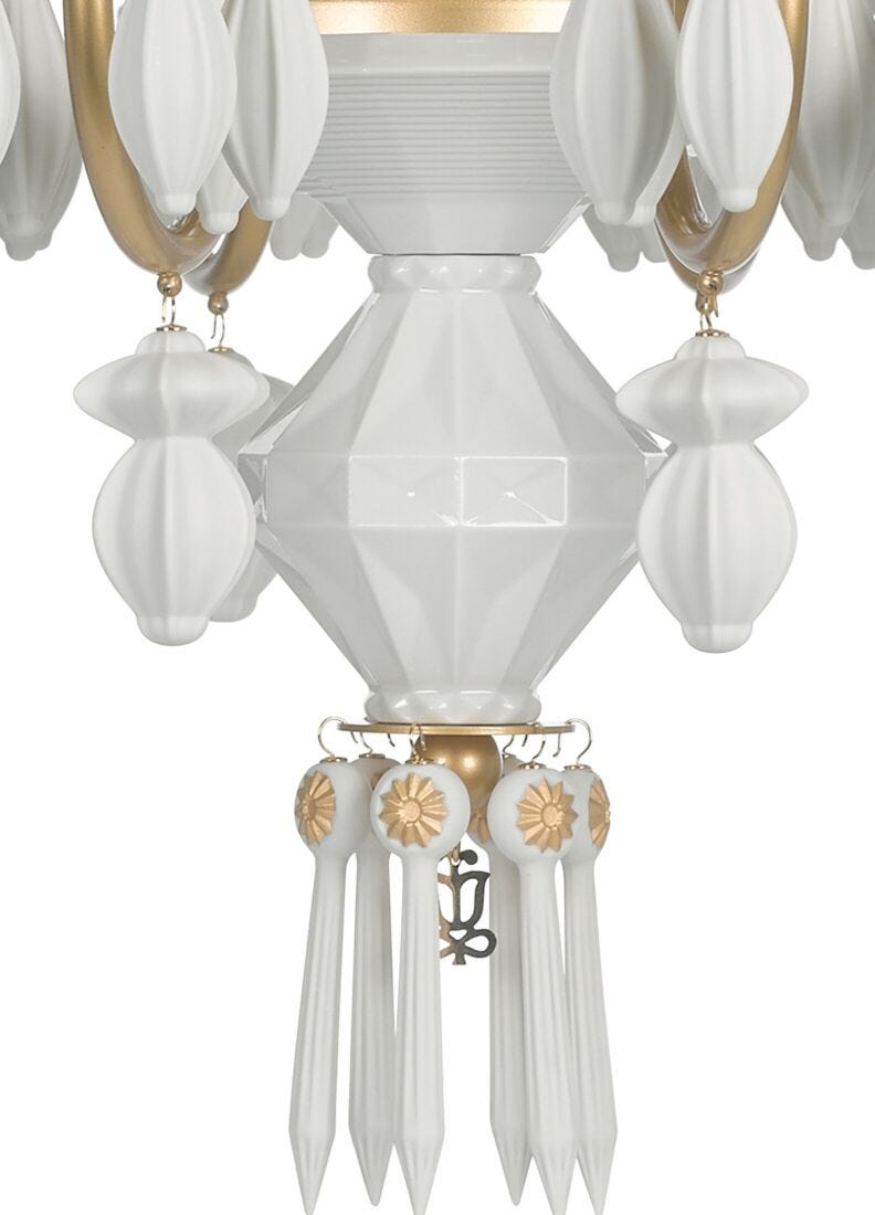 Chandelier Belle de Nuit 12 luces. Lustre oro (CE/UK/CCC), 4 de 5