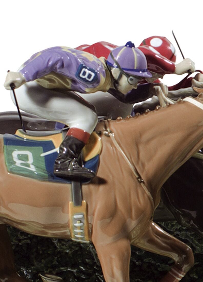Escultura caballos Carrera en el hipódromo. Serie limitada, 1 de 7