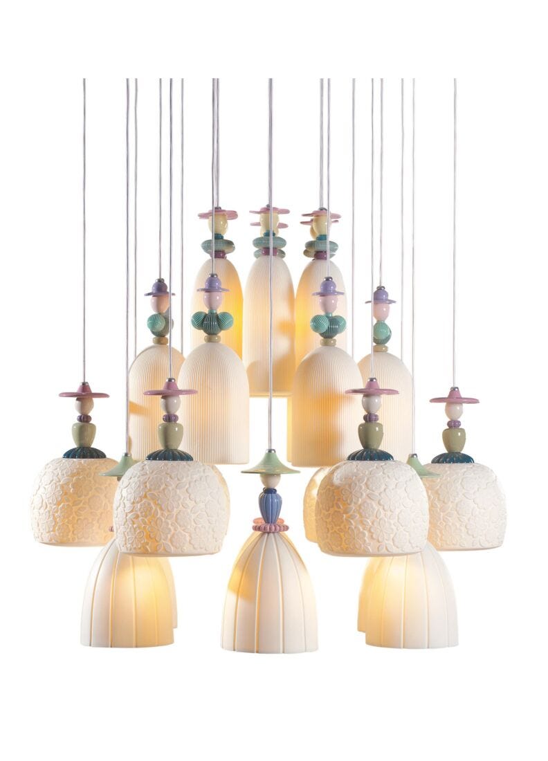 Mademoiselle 24 Lights Strolling through Blossoms Chandelier (US), 4 of 5