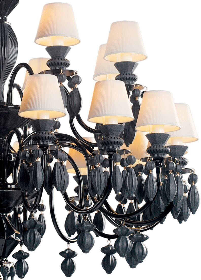 Chandelier Belle de Nuit 24 luces. Negro absoluto (CE/UK/CCC), 4 de 5