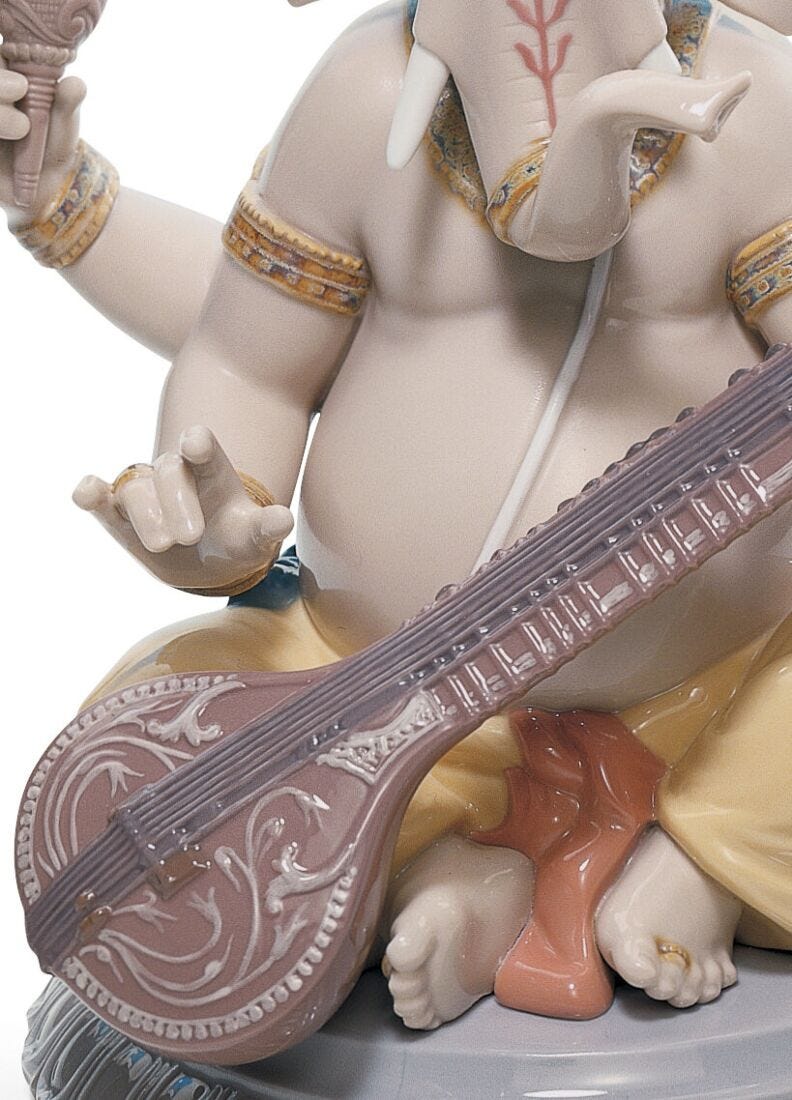 Veena Ganesha Figurine, 5 of 6
