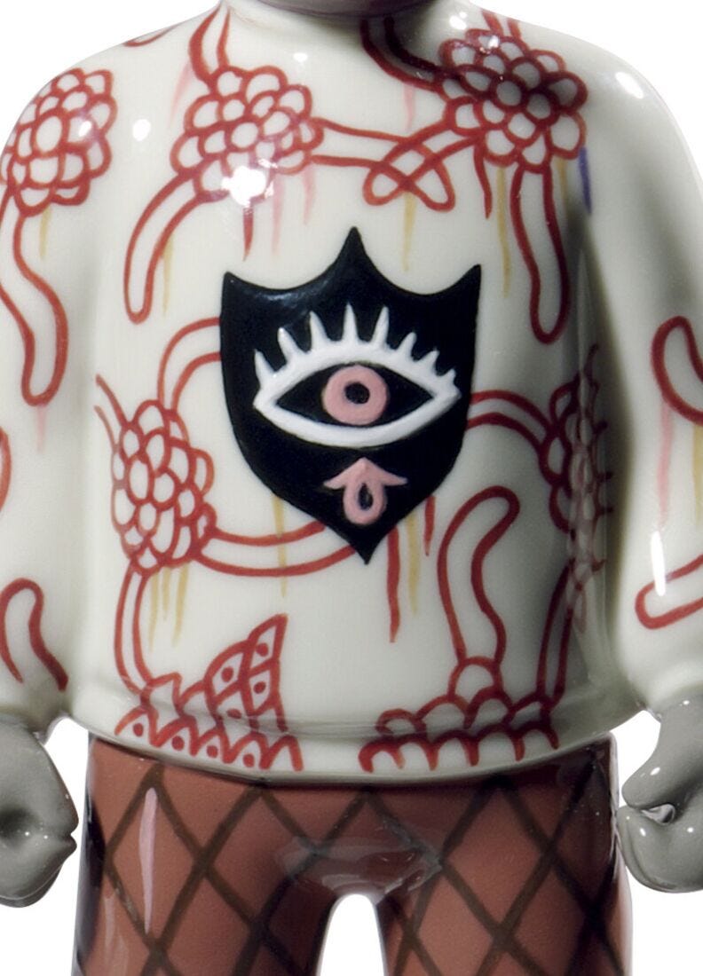 Escultura The Guest By Gary Baseman. Mddelo pequeño. Serie numerada, 3 de 6