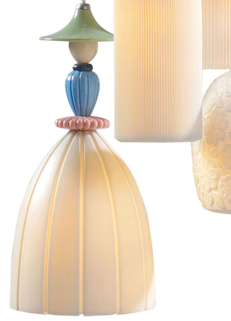 Lampadario Mademoiselle 4 luci Camminando per la spiaggia (CE/UK/CCC), 5 di 5