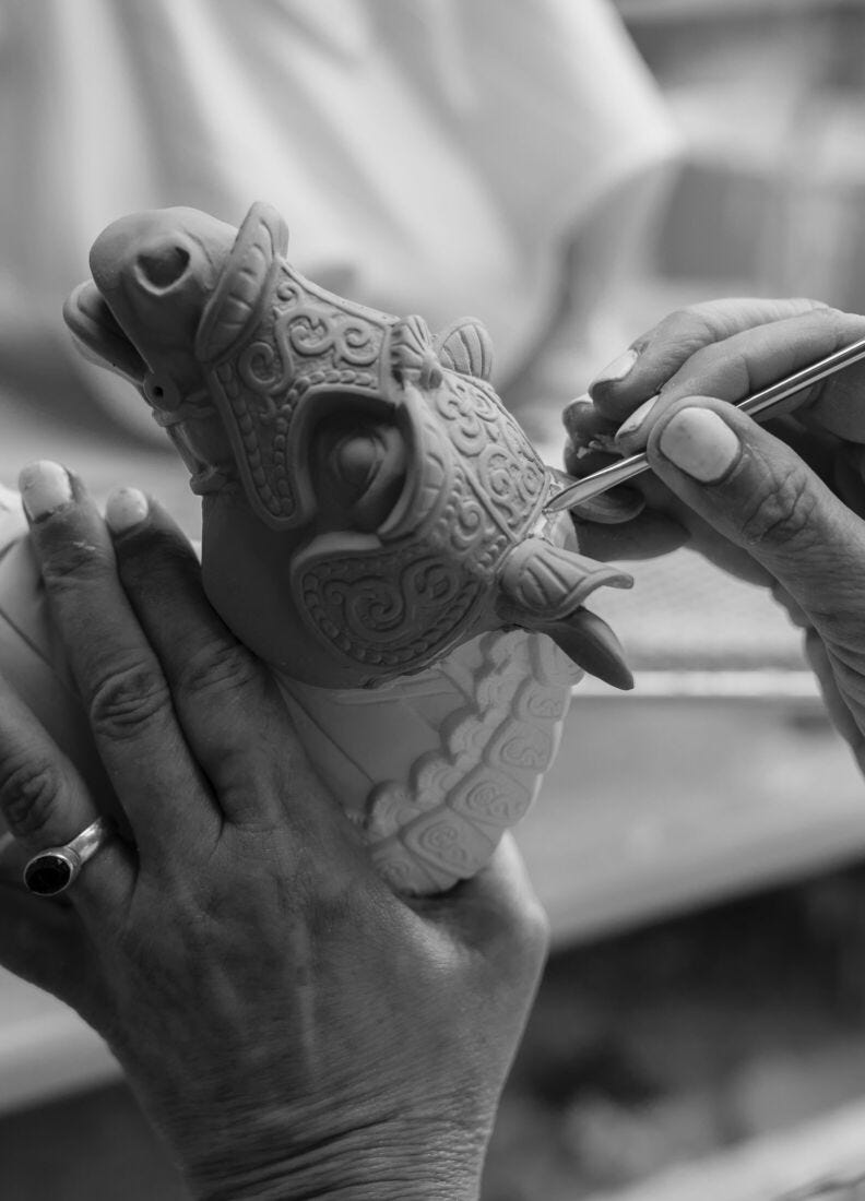 Scultura Cavaliere medievale. Serie Limitata, 7 di 7