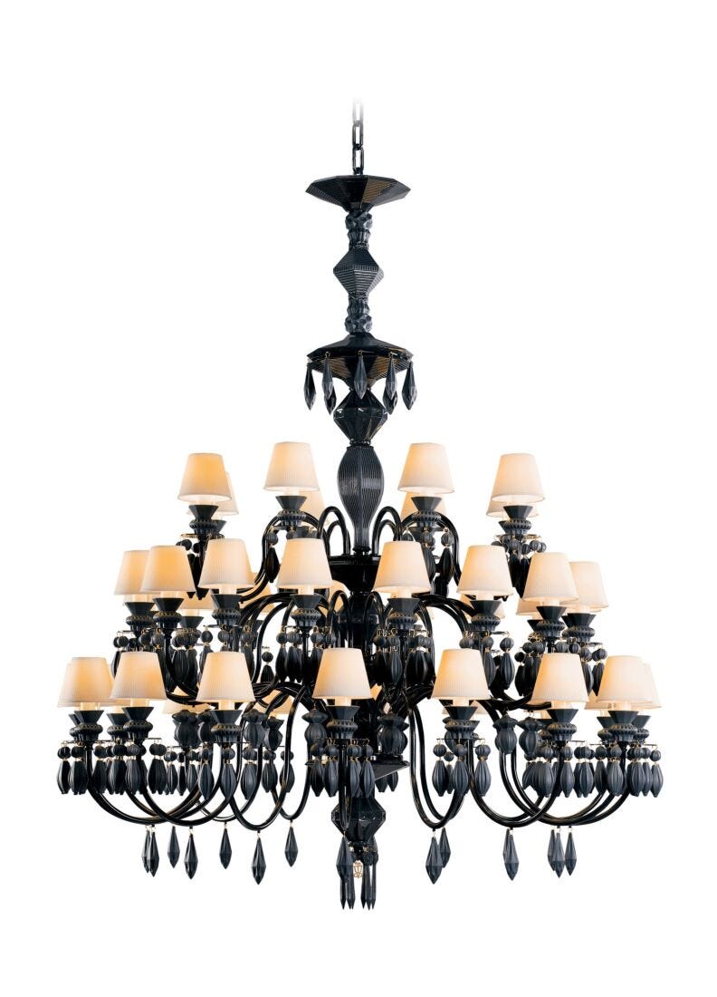 Belle de Nuit 40 Lights Chandelier. Absolute Black (US), 4 of 5