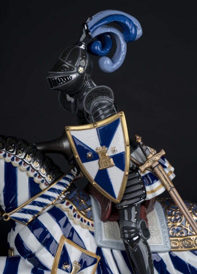 Scultura Cavaliere medievale. Serie Limitata, 5 di 7