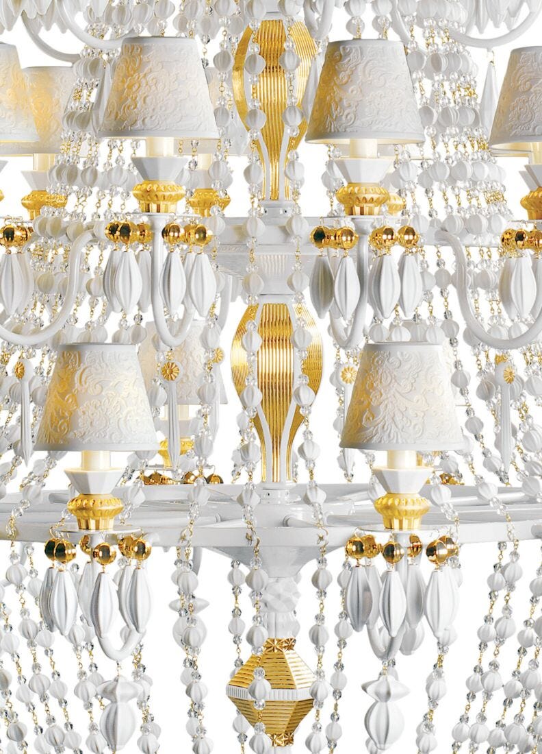 Chandelier Winter Palace 30 luces. Lustre oro (US), 4 de 5